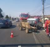 UPDATE Accident  la Bărcănești.  Persoanele refuză transportul la spital