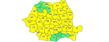 COD GALBEN de vreme rea în Prahova