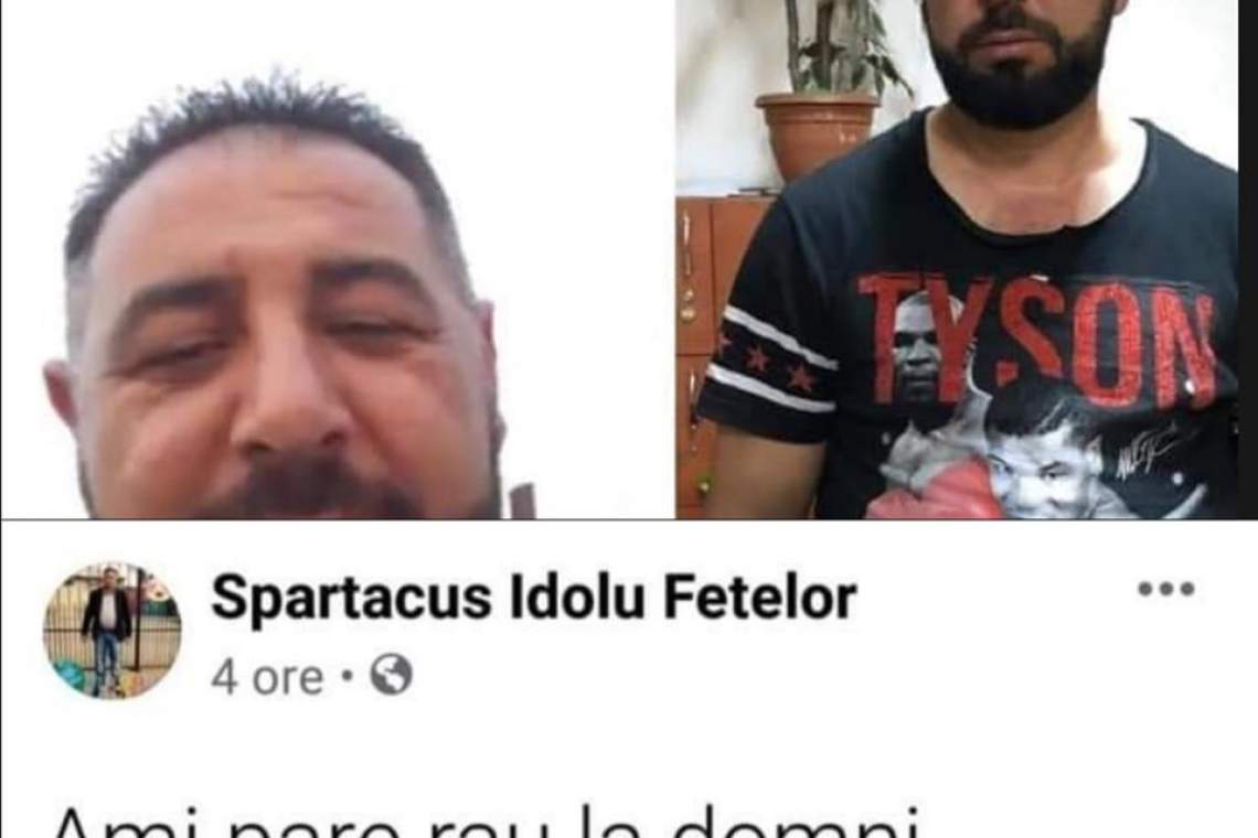 VIDEO: Spartacus Idolul Fetelor, liderul ”revoluției” din cartierul Rahova: ”Ami pare rau la domni politisti”
