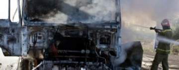 Cisternă în flăcări pe DN1, la Sinaia! Transporta 30 de tone motorină și benzină