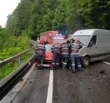 Accident pe DN1, în Comarnic. Un bărbat a fost transportat la spital