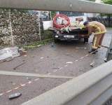 FOTO| Accident pe DN1, la Bărcănești, între un TIR și o autoutilitară!