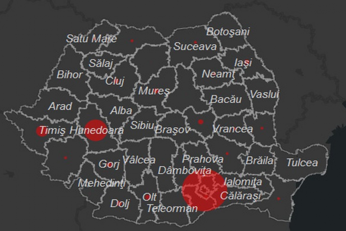 Prahova, județul cu cele mai multe cazuri de COVID-19 raportate în ultimele 24 ore