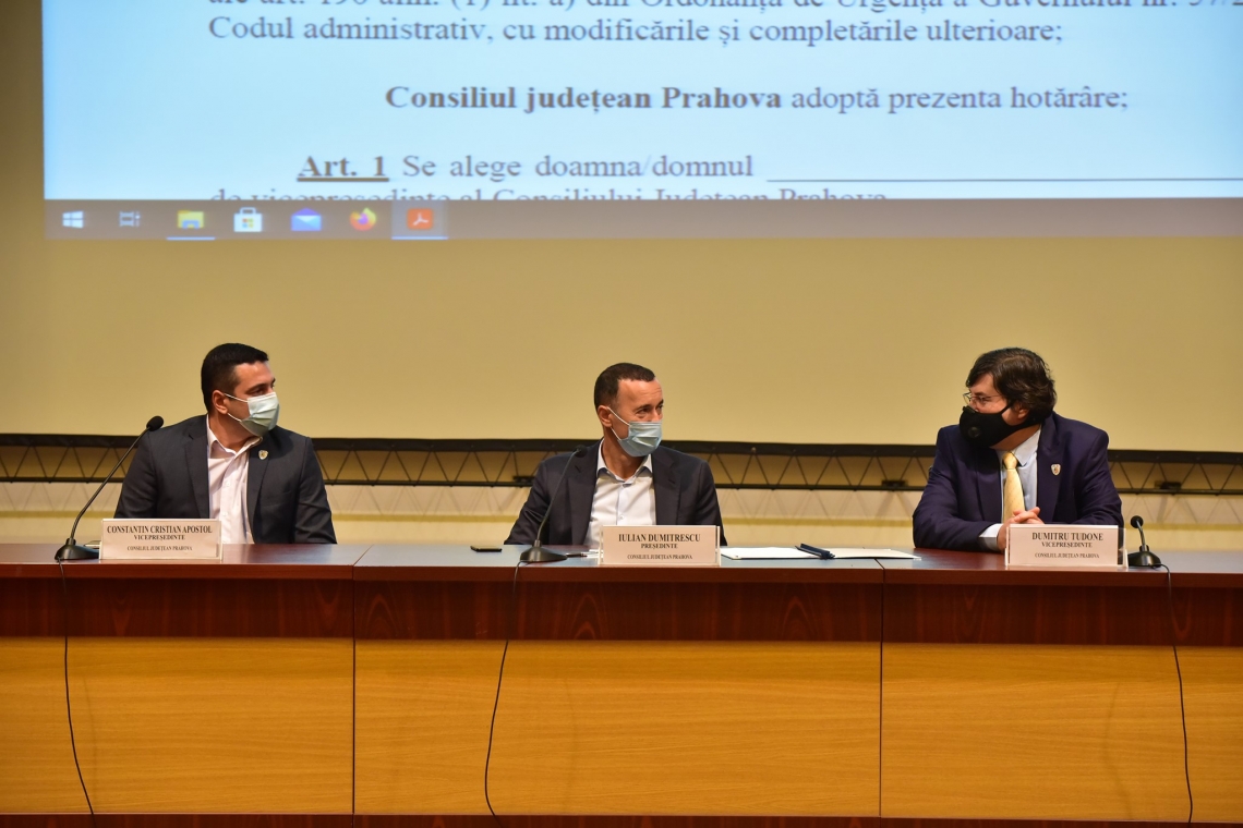 Echipa lui Iulian Dumitrescu la Consiliul Județean Prahova. Cine sunt noii vicepreședinți ai CJ