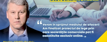 Firmele vor putea fi înființate exclusiv online, fără să fie nevoie de prezența fizică a cetățenilor la Registrul Comerțului