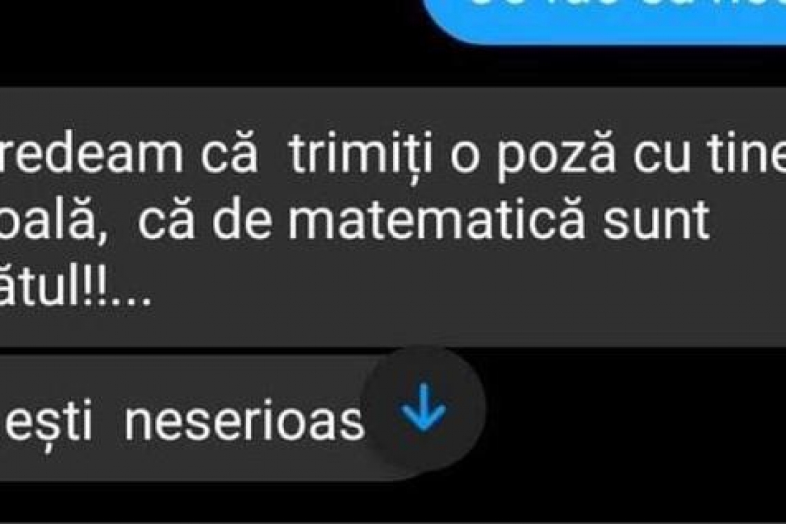 FOTO Elevă hărțuită de un profesor de matematică: Credeam că trimiți o poză cu tine goală, că de matematică sunt sătul