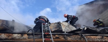 VIDEO Incendiu violent în Strejnic. O femeie, salvată la timp de pompieri