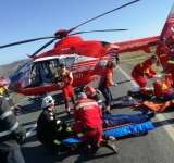 Accident grav la Valea Călugărească. A fost solicitat un elicopter SMURD