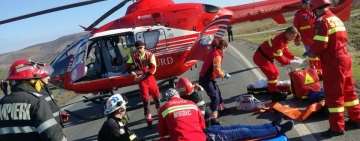 Accident grav la Valea Călugărească. A fost solicitat un elicopter SMURD