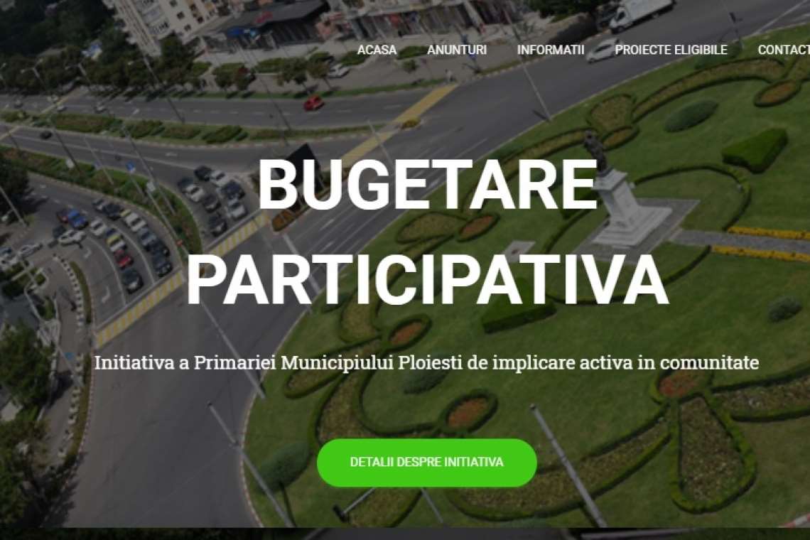Primăria Ploieşti a lansat platforma de bugetare participativă