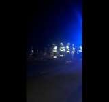 VIDEO|  Accident grav la MIZIL: Doi răniți după impactul dintre un autoturism și o căruță