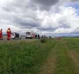 Accident pe A3, la Bărcănești. Trei persoane, transportate la spital