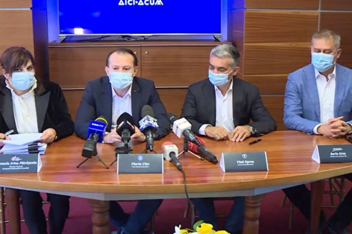 VIDEO| Premierul Florin Cîțu, în vizită la Sinaia. A fost semnat contractul de finanțare a lucrărilor la Spitalul Orășenesc