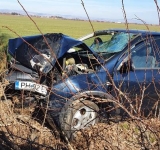 FOTO Accident teribil la  Albești. A fost chemat elicopterul SMURD