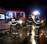 Accident feroviar la Florești. Un tânăr s-a răsturnat cu mașina în fața trenului