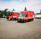 FOTO Patru autospeciale noi achiziționate cu fonduri UE au ajuns la ISU Prahova