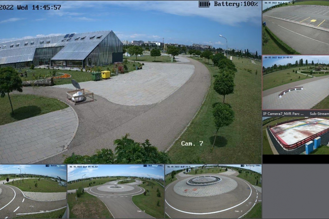 Parcul Municipal Vest din Ploiești, supravegheat video
