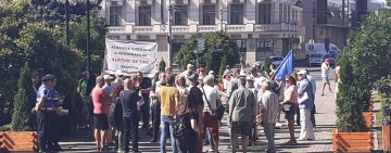 Protest la Ploiești împotriva sistării furnizării apei calde