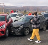 UPDATE  VIDEO Accident în lanț pe DN1, la Bănești. Trafic blocat Brașov - București