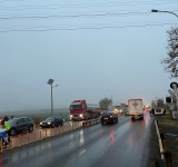 Circulație complet blocată pe DN1 și calea ferată, la Movila Vulpii