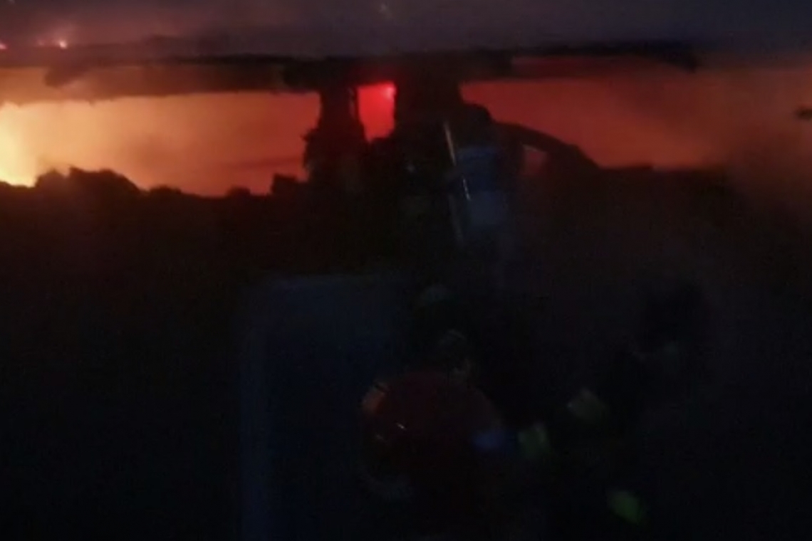  Depozit de fructe din Breaza mistuit de flăcări