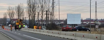 Au fost montate separatoare de sens pe DJ102, la ieșirea din Ploiești