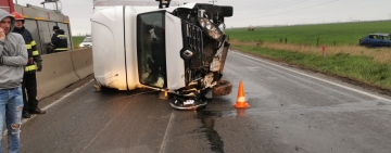 Accident pe DN1, în zona Păulești. Unul dintre șoferi era băut