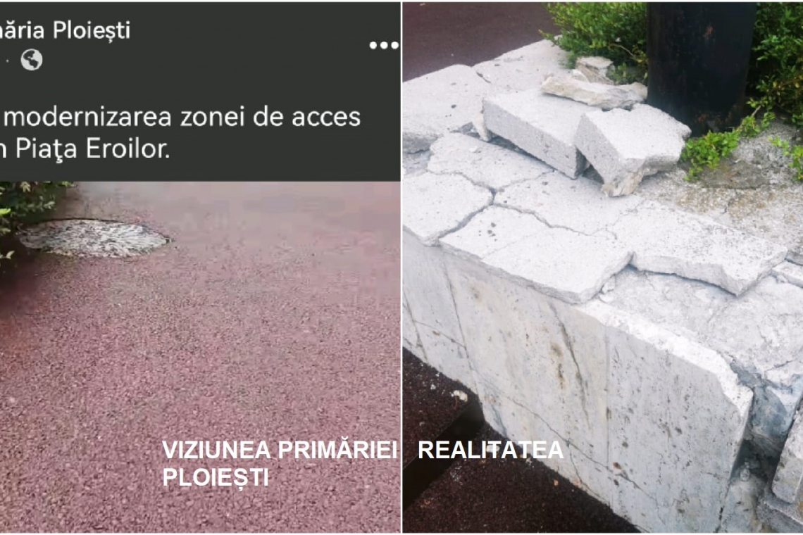 Primăria Ploiești: Continuăm modernizarea VS Ploieștenii: Kitsch sinistru