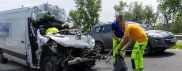 FOTO| Accident mortal pe autostrada M1, direcți Viena. Șoferul se pare că era din Prahova 