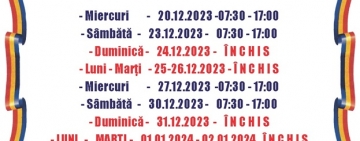 Programul Halelor Centrale Ploiești în perioada Crăciunului