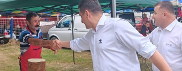 FOTO| Vizită fulger a președintelui AUR, George Simion, în Prahova