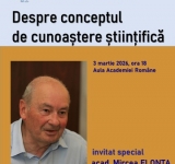 Ora de Știință, alături de filosoful Mircea Flonta, la Academia Română